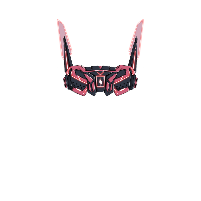 sci-fi pink visor